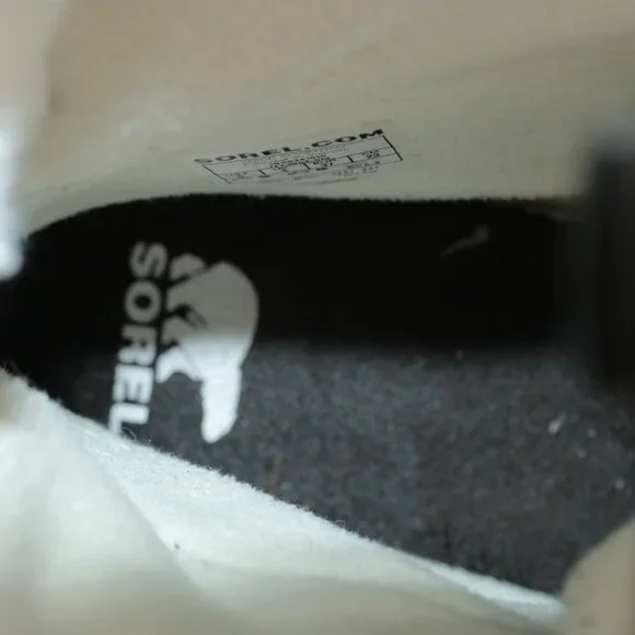 Sorel Women's Whitney II Boot Size 6 Waterproof Short Lace Up Black Nylon Winter - Picture 11 of 12